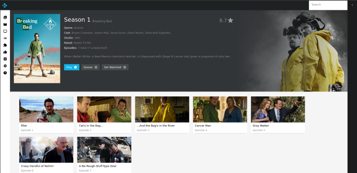 Season Page Screenshot of Season Page